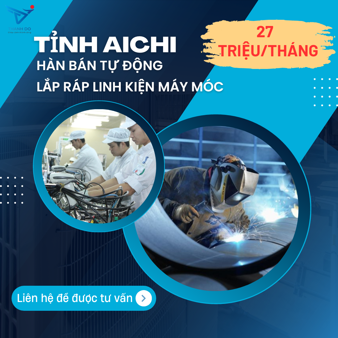 CÔNG TY XKLĐ THÀNH ĐÔ TUYỂN 06 NAM - ĐƠN HÀNG HÀN BÁN TỰ ĐỘNG VÀ LẮP RÁP LINH KIỆN MÁY MÓC